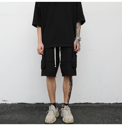 Men's Fashion Comfort Large Size Ripped Seam Cargo Shorts