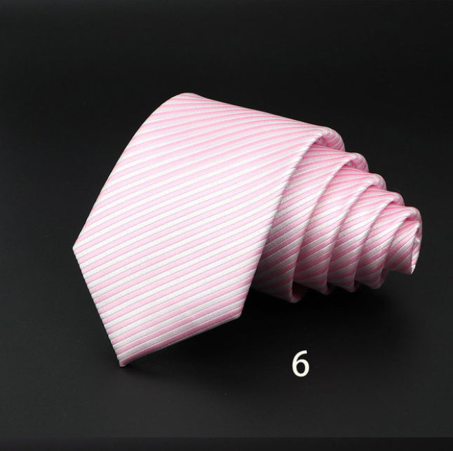 Men's Striped British Gentleman Polyester Fiber Tie