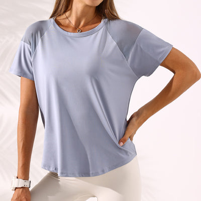 Summer New   Hollow Mesh Back Yoga Wear