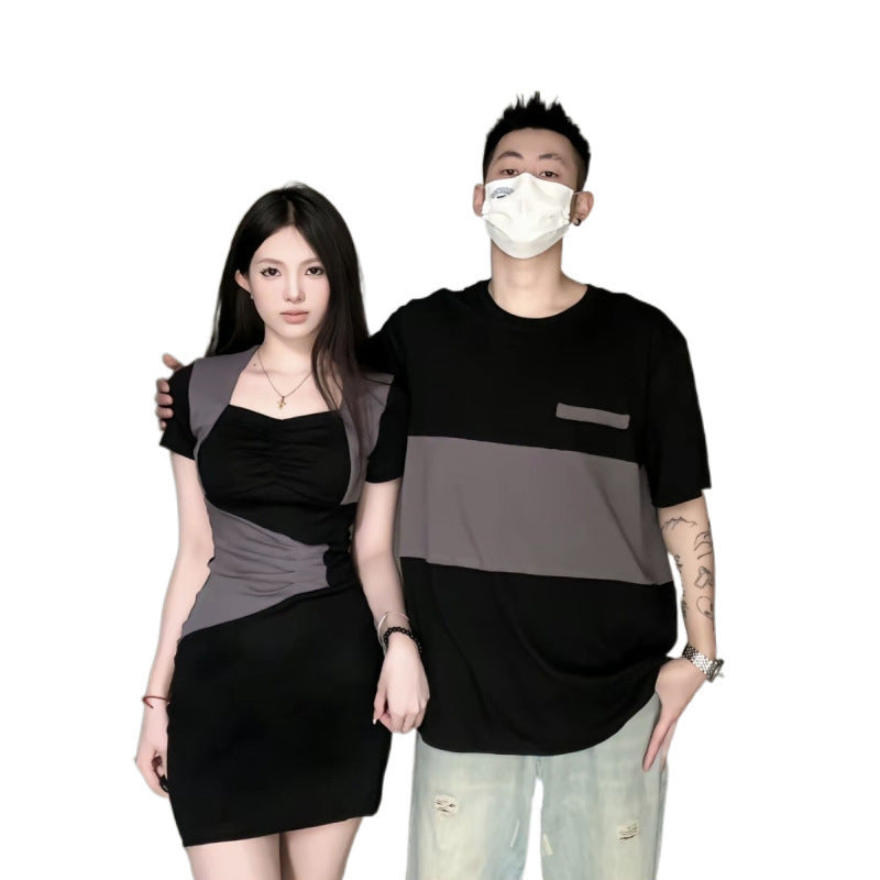 French Couple Wear Summer Wear Suit