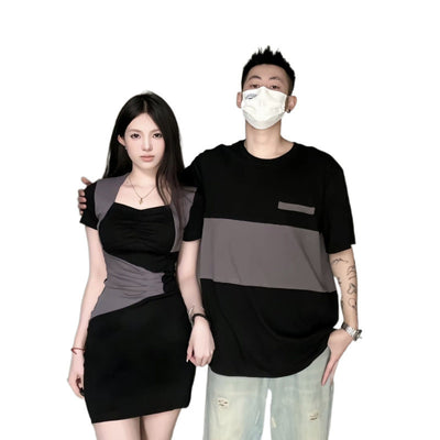 French Couple Wear Summer Wear Suit