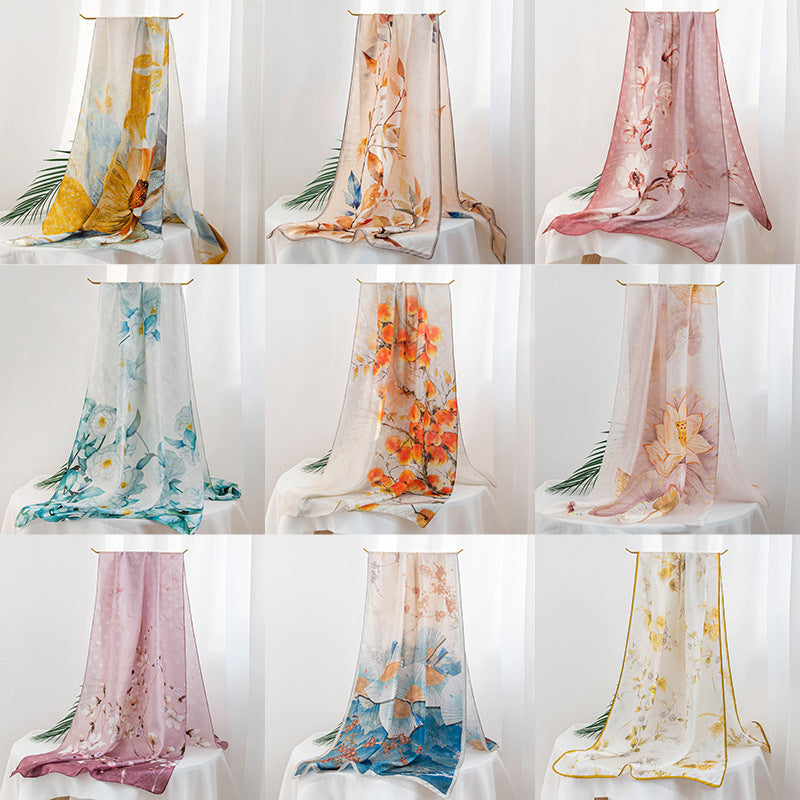 Women's Scarf Fashion Printing Long Wrap