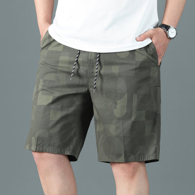 Thin Printed Shorts Fashion Outerwear Casual Pants