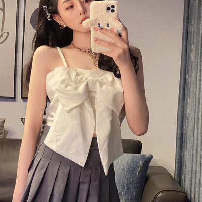 Bowknot Camisole Women's Summer Outer Wear And Inner Wear