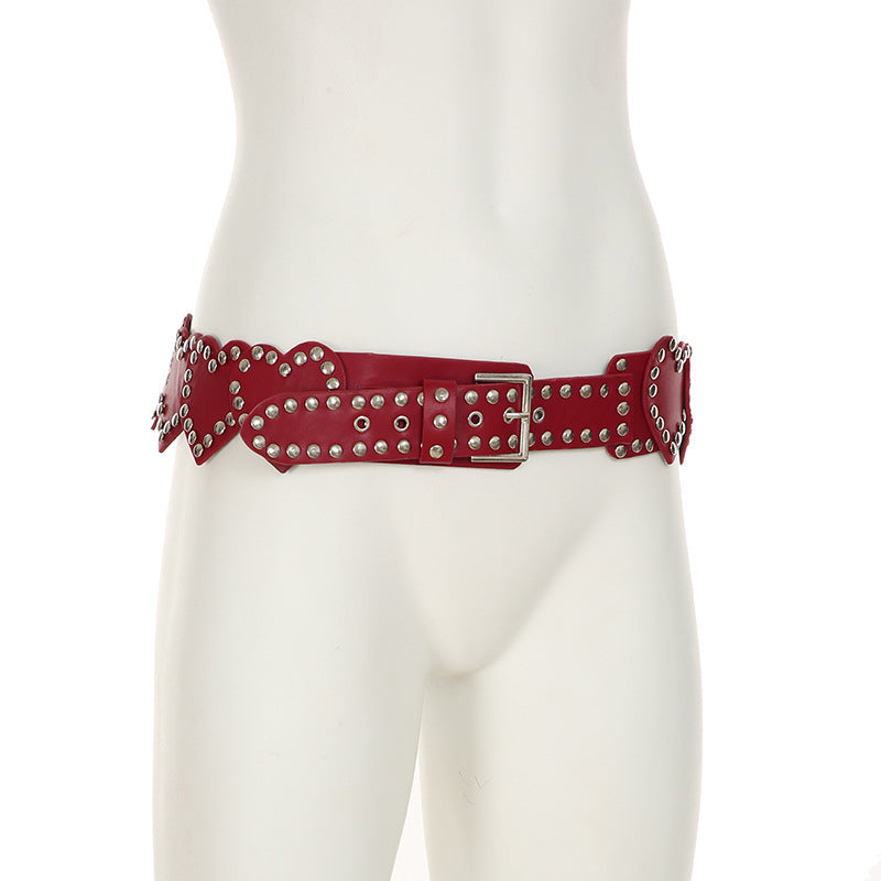 European And American Retro Fashion Elastic Elastic Waist Tight Decoration